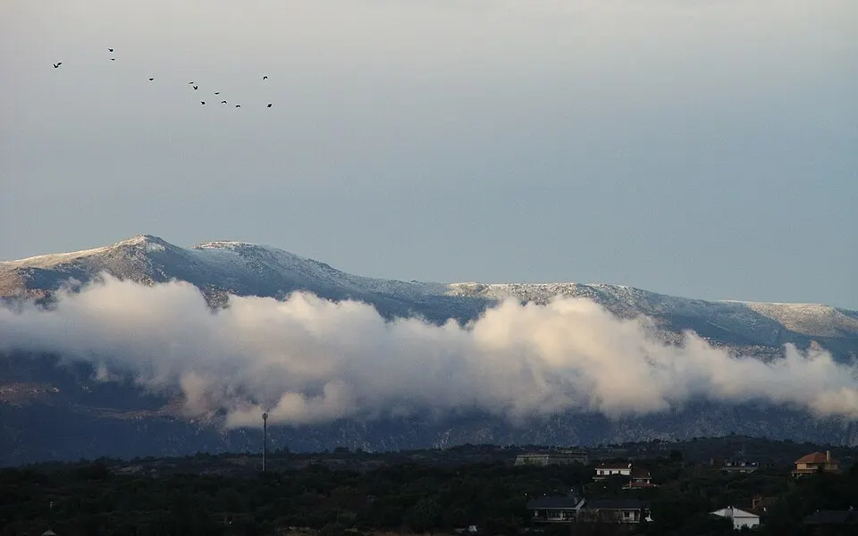 Paisaje de monte y piedemonte en Galapagar, Comunidad de Madrid